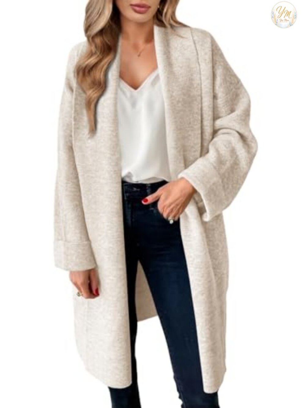 Chunky Oversized Long Cardigan Sweater Coatigan Open Front Knit Fall Winter
